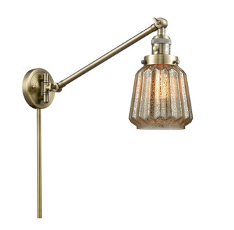 Franklin Restoration LED Swing Arm Lamp in Antique Brass (405|237-AB-G146-LED)