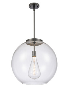 Ballston One Light Pendant in Matte Black (405|221-1S-BK-G122-18)