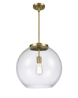 Ballston LED Pendant in Antique Brass (405|221-1S-AB-G124-16-LED)