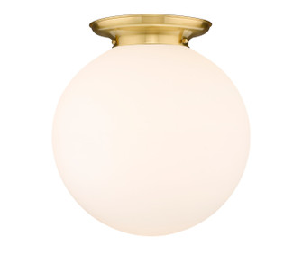 Essex One Light Flush Mount in Satin Gold (405|221-1F-SG-G201-18)