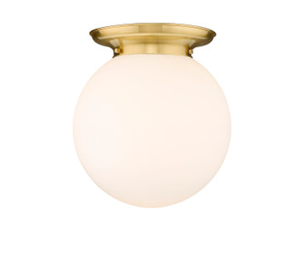 Essex One Light Flush Mount in Satin Gold (405|221-1F-SG-G201-14)