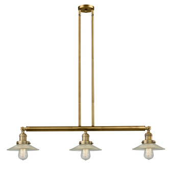 Franklin Restoration Three Light Island Pendant in Brushed Brass (405|213-BB-G2)