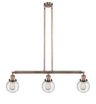 Franklin Restoration LED Island Pendant in Antique Copper (405|213-AC-G204-6-LED)