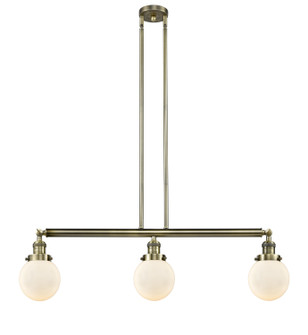 Franklin Restoration LED Island Pendant in Antique Brass (405|213-AB-G201-6-LED)