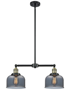 Franklin Restoration LED Island Pendant in Black Antique Brass (405|209-BAB-G73-LED)