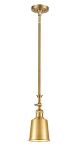 Franklin Restoration One Light Mini Pendant in Satin Gold (405|206-SG-M9-SG)