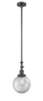 Franklin Restoration LED Mini Pendant in Oil Rubbed Bronze (405|206-OB-G202-8-LED)