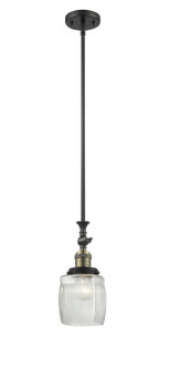 Franklin Restoration LED Mini Pendant in Black Antique Brass (405|206-BAB-G302-LED)