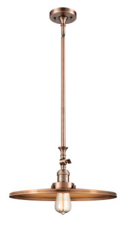 Franklin Restoration One Light Mini Pendant in Antique Copper (405|206-AC-MFR-AC-16)