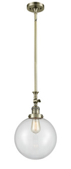 Franklin Restoration One Light Mini Pendant in Antique Brass (405|206-AB-G202-10)