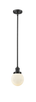 Franklin Restoration One Light Mini Pendant in Oil Rubbed Bronze (405|201S-OB-G201-6)