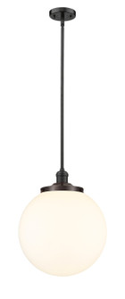 Franklin Restoration LED Pendant in Oil Rubbed Bronze (405|201S-OB-G201-14-LED)