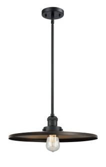 Franklin Restoration One Light Mini Pendant in Matte Black (405|201S-BK-MFR-BK-16)