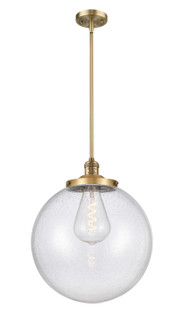 Franklin Restoration One Light Pendant in Brushed Brass (405|201S-BB-G204-16)