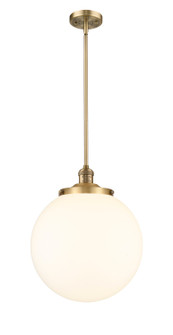 Franklin Restoration One Light Pendant in Brushed Brass (405|201S-BB-G201-14)