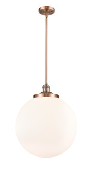 Franklin Restoration One Light Pendant in Antique Copper (405|201S-AC-G201-16)