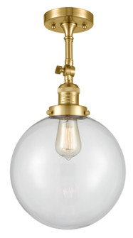 Franklin Restoration One Light Semi-Flush Mount in Satin Gold (405|201F-SG-G202-10)