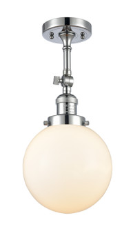 Franklin Restoration One Light Semi-Flush Mount in Polished Chrome (405|201F-PC-G201-8)