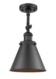 Franklin Restoration LED Semi-Flush Mount in Matte Black (405|201F-BK-M13-BK-LED)