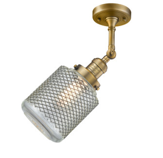 Franklin Restoration LED Semi-Flush Mount in Brushed Brass (405|201F-BB-G262-LED)