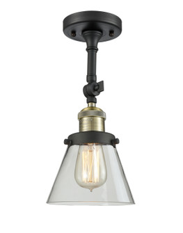 Franklin Restoration LED Semi-Flush Mount in Black Antique Brass (405|201F-BAB-G62-LED)