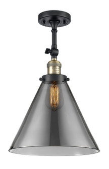 Franklin Restoration LED Semi-Flush Mount in Black Antique Brass (405|201F-BAB-G43-L-LED)