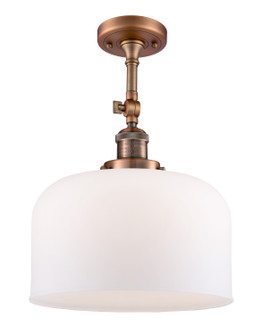 Franklin Restoration One Light Semi-Flush Mount in Antique Copper (405|201F-AC-G71-L)