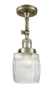 Franklin Restoration LED Semi-Flush Mount in Antique Brass (405|201F-AB-G302-LED)