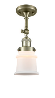 Franklin Restoration LED Semi-Flush Mount in Antique Brass (405|201F-AB-G181S-LED)