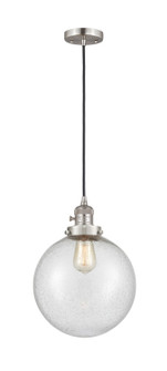 Franklin Restoration One Light Mini Pendant in Brushed Satin Nickel (405|201CSW-SN-G204-10)