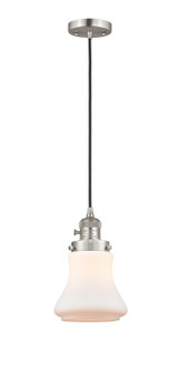 Franklin Restoration One Light Mini Pendant in Brushed Satin Nickel (405|201CSW-SN-G191)