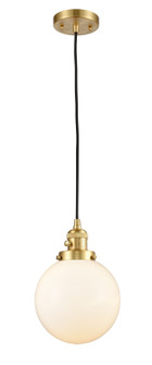 Franklin Restoration LED Mini Pendant in Satin Gold (405|201CSW-SG-G201-8-LED)