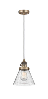 Franklin Restoration One Light Mini Pendant in Brushed Brass (405|201CSW-BB-G44)