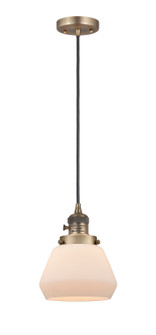 Franklin Restoration One Light Mini Pendant in Brushed Brass (405|201CSW-BB-G171)