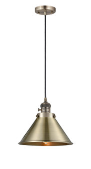 Franklin Restoration One Light Mini Pendant in Antique Brass (405|201CSW-AB-M10-AB)