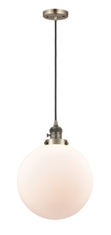 Franklin Restoration One Light Mini Pendant in Antique Brass (405|201CSW-AB-G201-12)