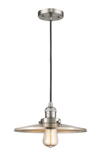 Franklin Restoration One Light Mini Pendant in Brushed Satin Nickel (405|201C-SN-MFR-SN-12)