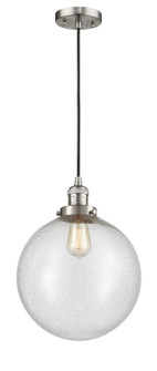 Franklin Restoration One Light Mini Pendant in Brushed Satin Nickel (405|201C-SN-G204-12)