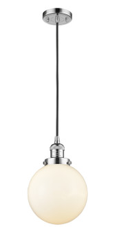 Franklin Restoration One Light Mini Pendant in Polished Chrome (405|201C-PC-G201-8)