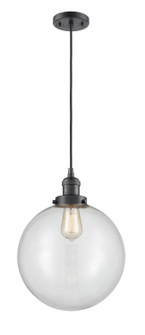 Franklin Restoration One Light Mini Pendant in Oil Rubbed Bronze (405|201C-OB-G202-12)