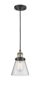 Franklin Restoration One Light Mini Pendant in Black Antique Brass (405|201C-BAB-G64)