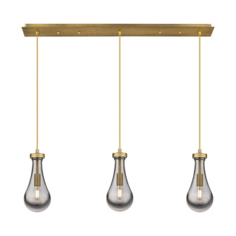 Downtown Urban LED Linear Pendant in Brushed Brass (405|123-451-1P-BB-G451-5SM)