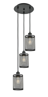 Downtown Urban LED Pendant in Matte Black (405|113B-3P-BK-M18-BK)