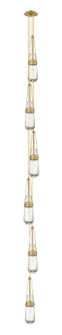 Downtown Urban LED Pendant in Brushed Brass (405|106-452-1P-BB-G452-4CL)