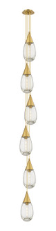 Downtown Urban LED Pendant in Brushed Brass (405|106-450-1P-BB-G450-6CL)