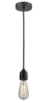 Winchester One Light Mini Pendant in Matte Black (405|100BK-10BR-2BK)