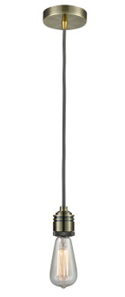 Winchester One Light Mini Pendant in Antique Brass (405|100AB-10GY-2AB)