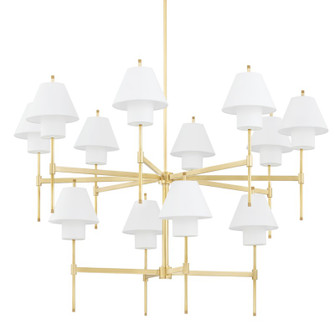 Glenmoore 12 Light Chandelier in Aged Brass (70|PI1899812-AGB)