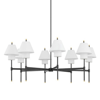 Glenmoore Eight Light Chandelier in Aged Brass (70|PI1899808-AGB/DB)