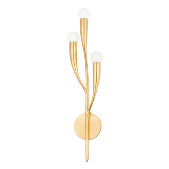 Labra Three Light Wall Sconce in Vintage Gold Leaf (70|9603-VGL)